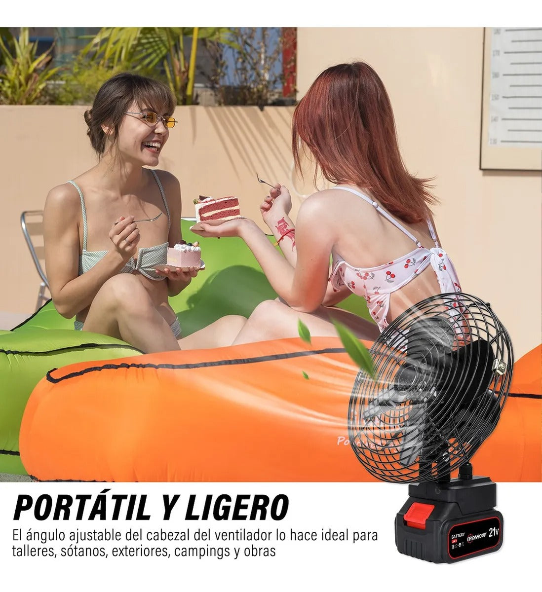 Ventilador Portátil Recargable 30W