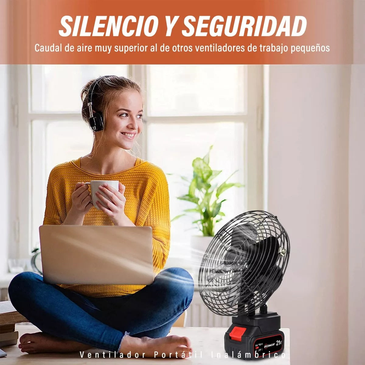 Ventilador Portátil Recargable 30W