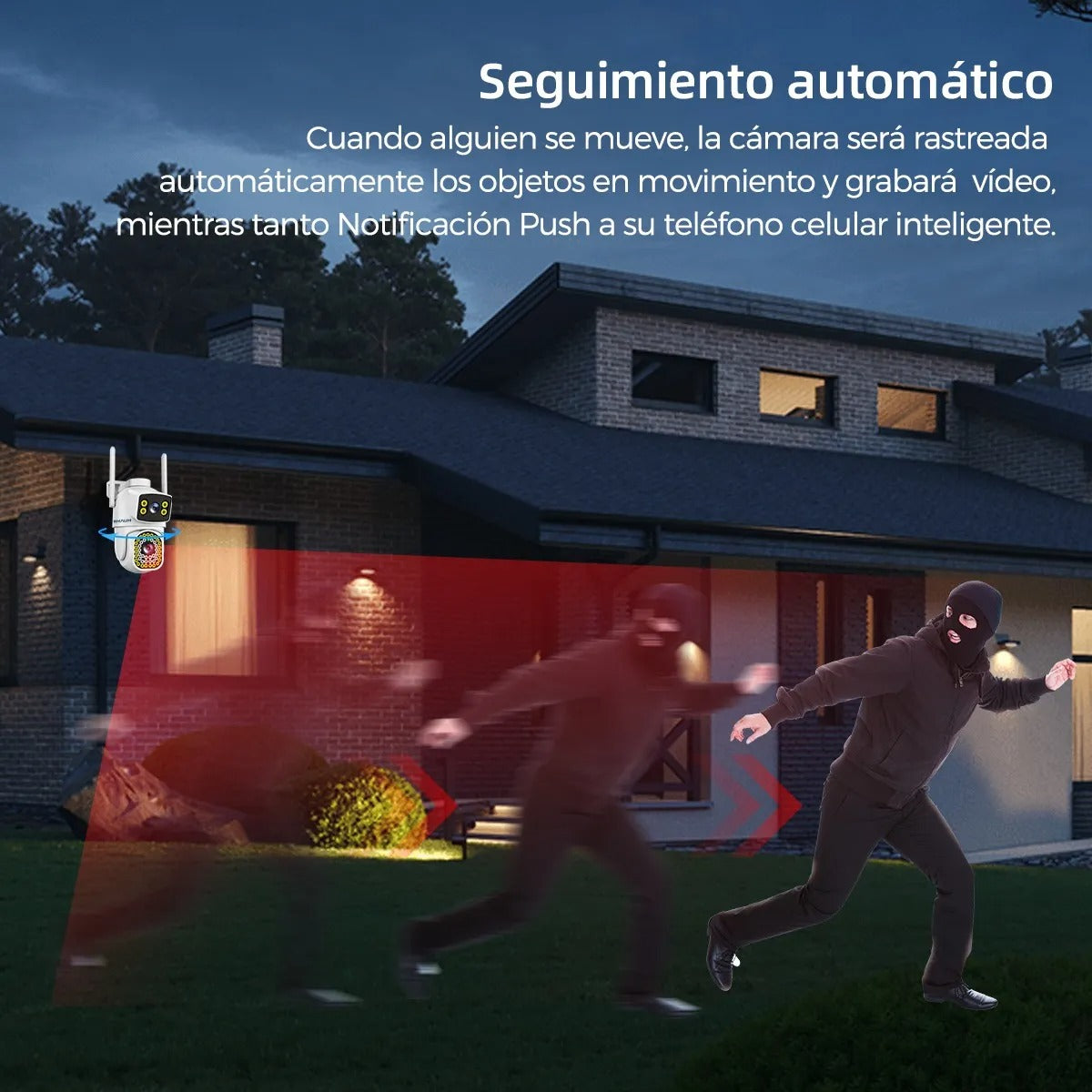 Cámara De Seguridad Doble Lente Wifi