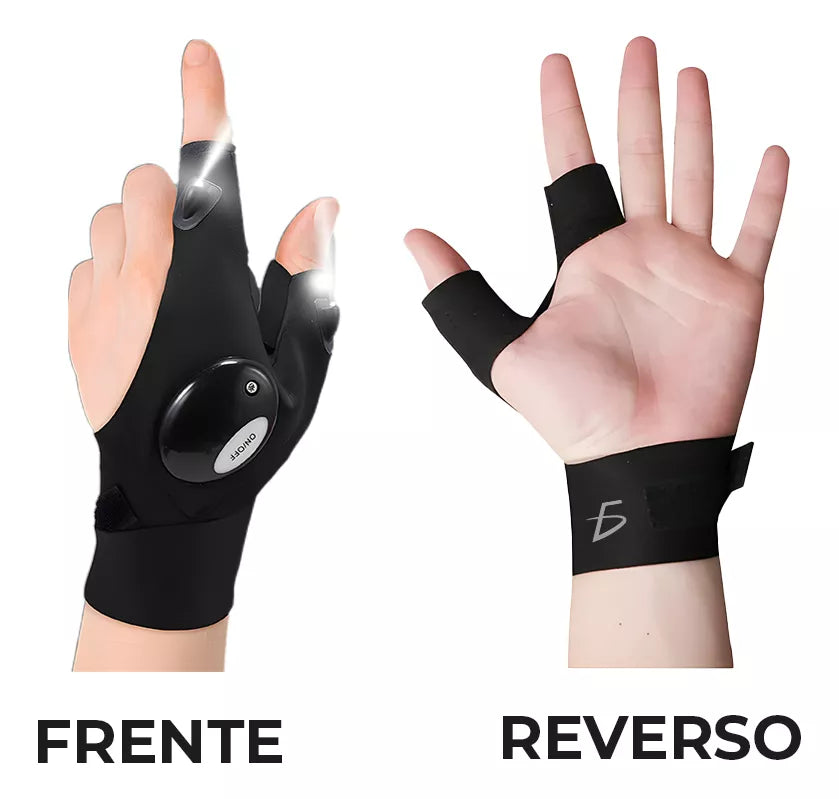 2 Pares Guantes con Linterna Led
