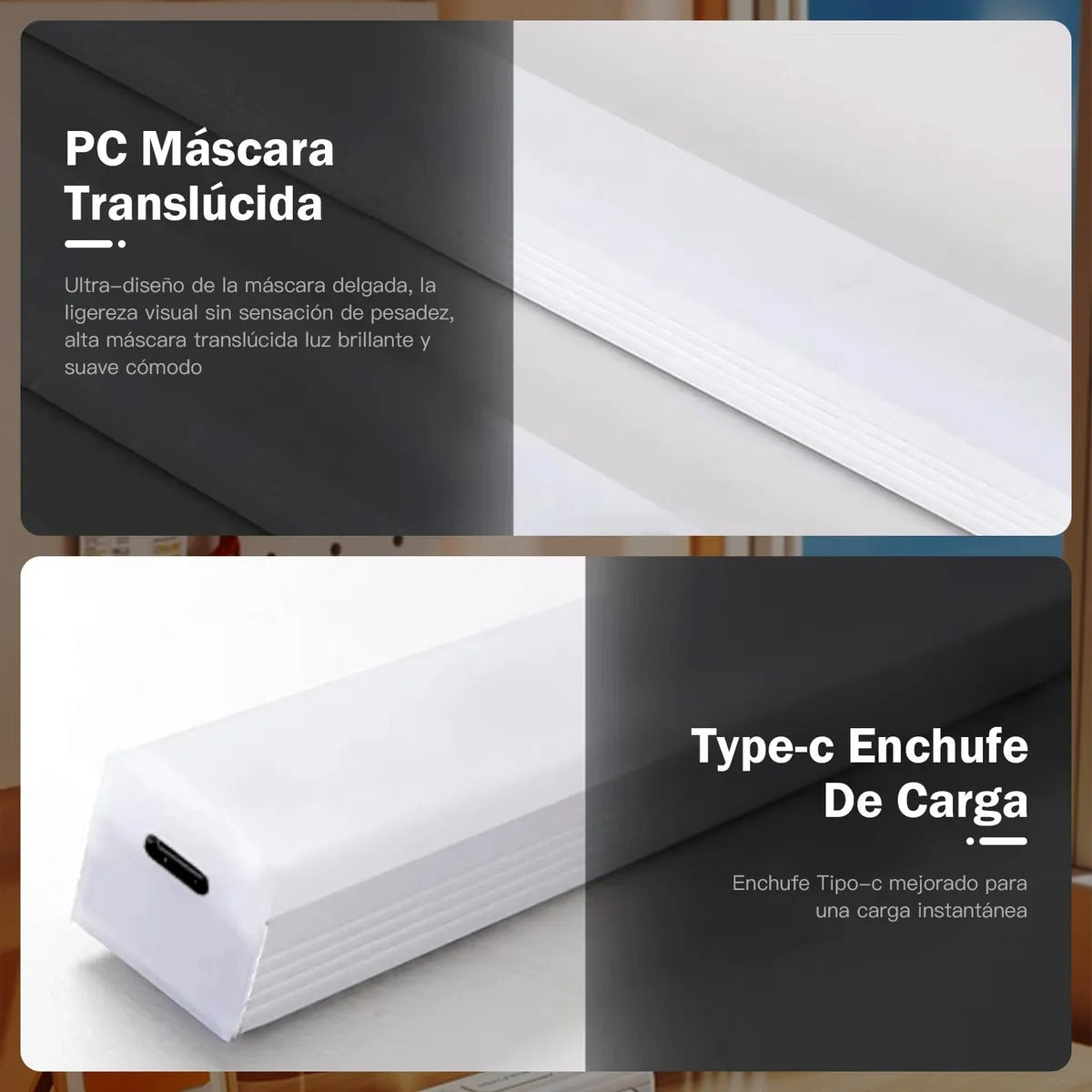 Focos de luz led 6 piezas sensor movimiento