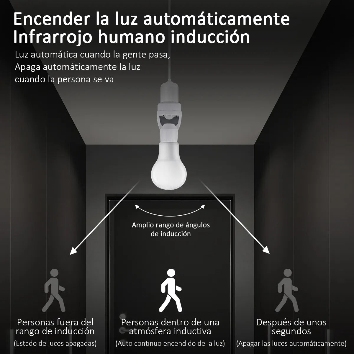 4 Socket con sensor de movimiento
