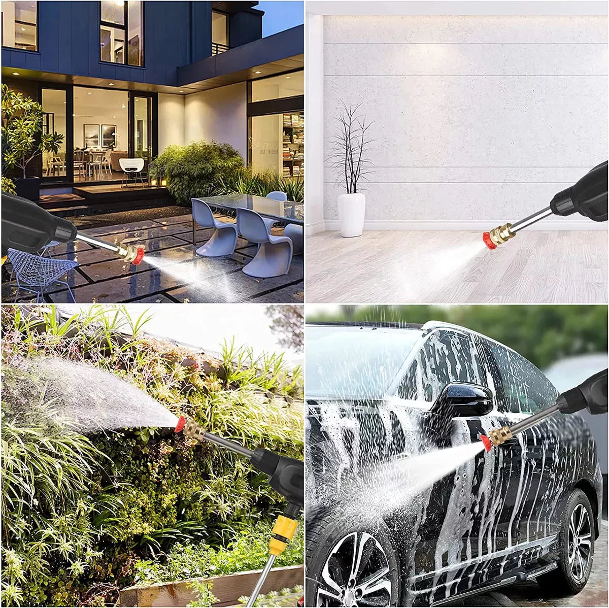 Hidrolavadora portatil 2 baterias alta calidad