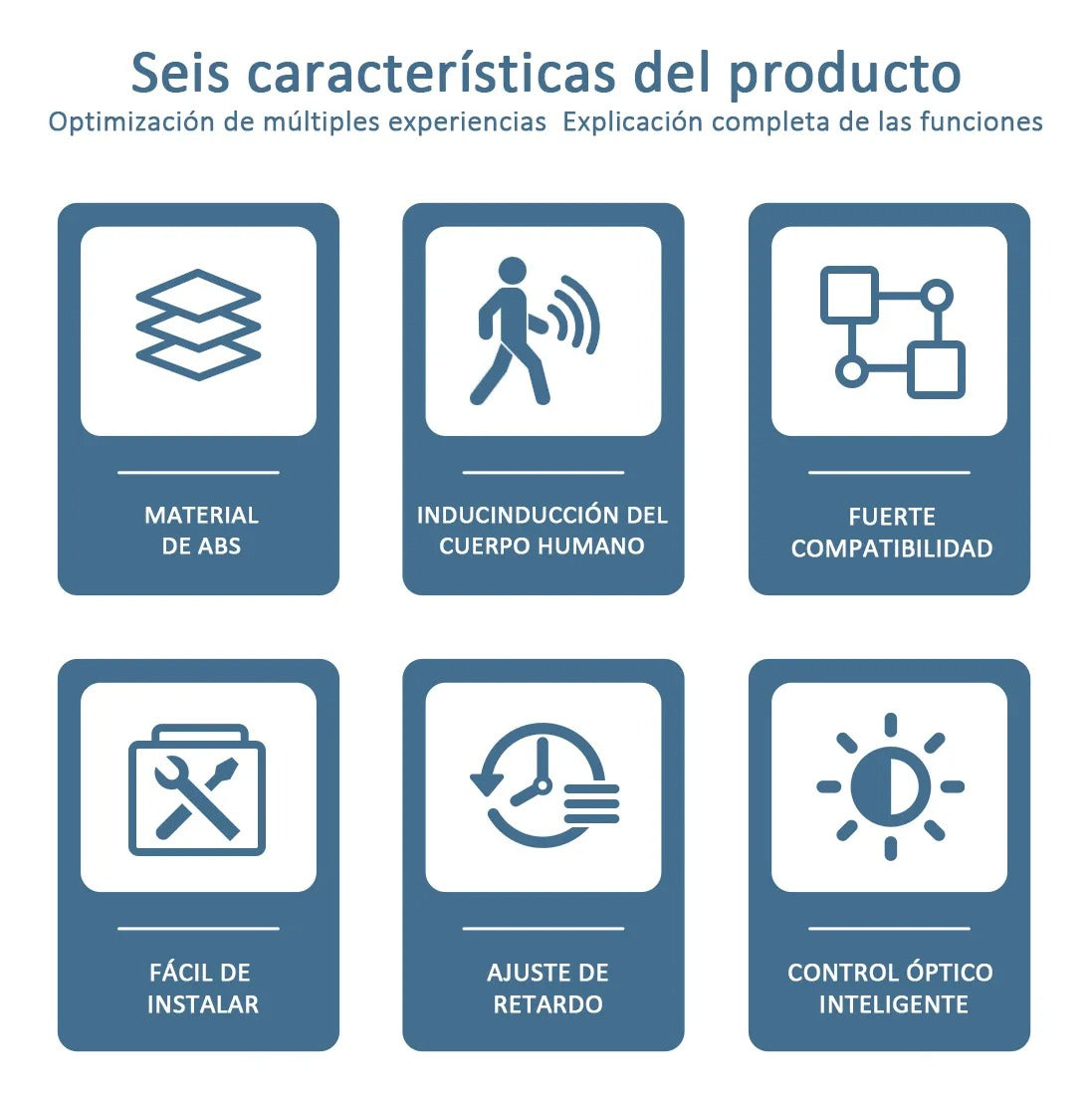 4 Socket con sensor de movimiento