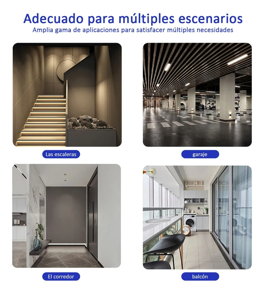 4 Socket con sensor de movimiento
