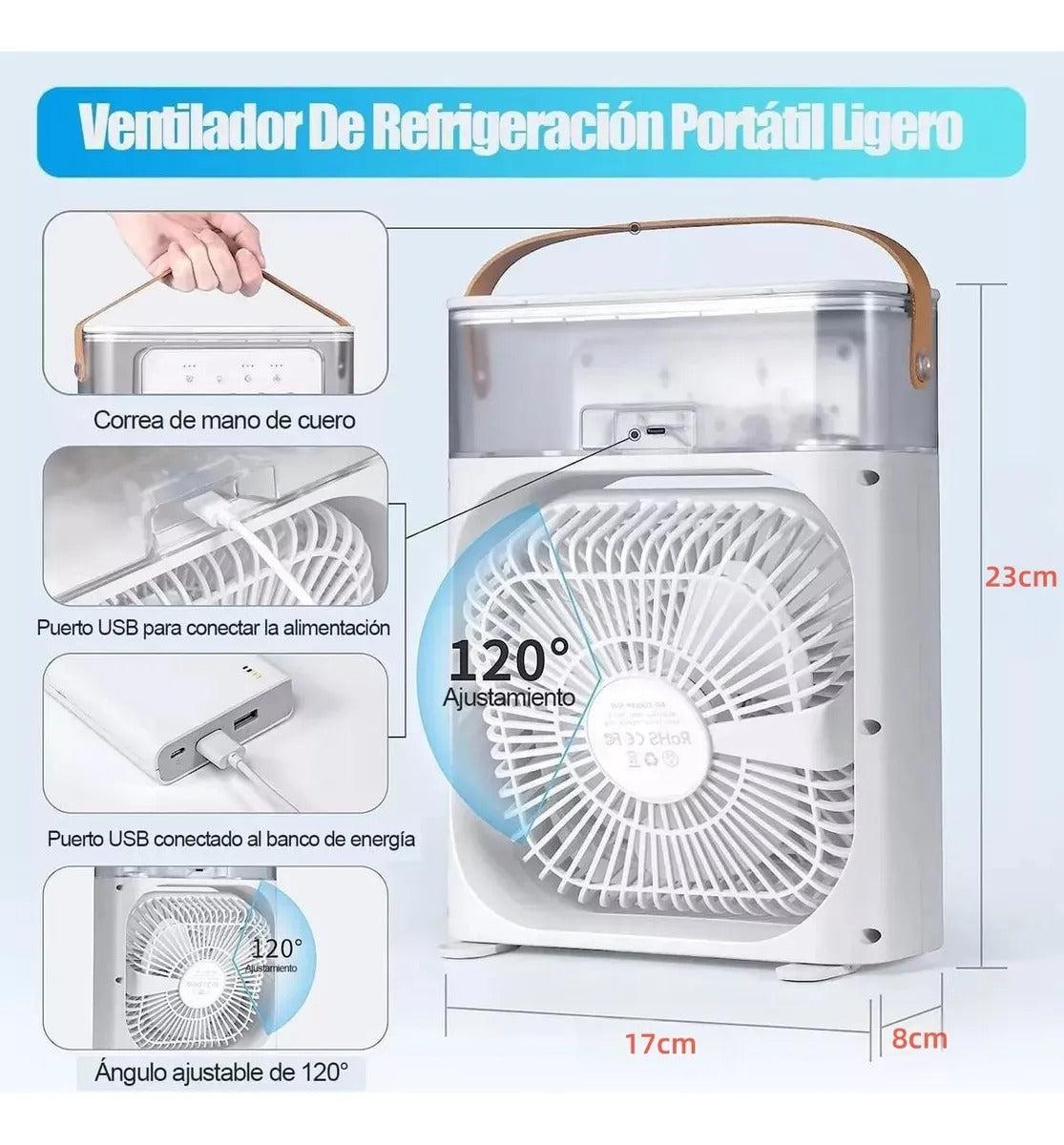 Ventilador Frio Portatil