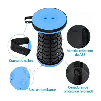 Banco Plegable Retractil Portatil