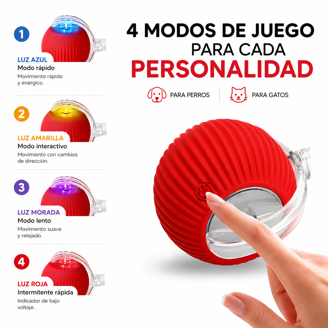 2x1 Pelota Interactiva para Mascota