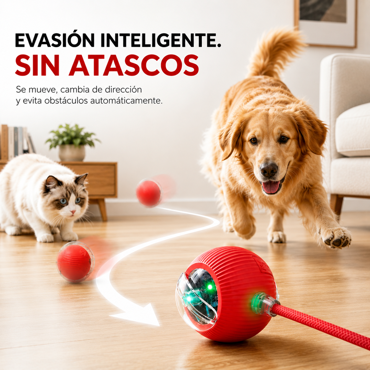2x1 Pelota Interactiva para Mascota