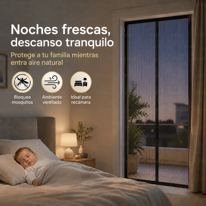 2 Cortinas Mosquiteras para Puerta 100x210cm