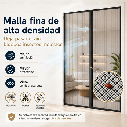 2 Cortinas Mosquiteras para Puerta 100x210cm