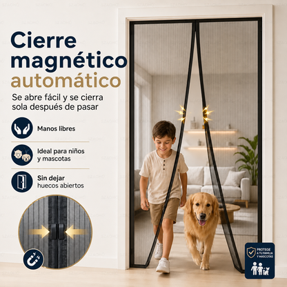 2 Cortinas Mosquiteras para Puerta 100x210cm