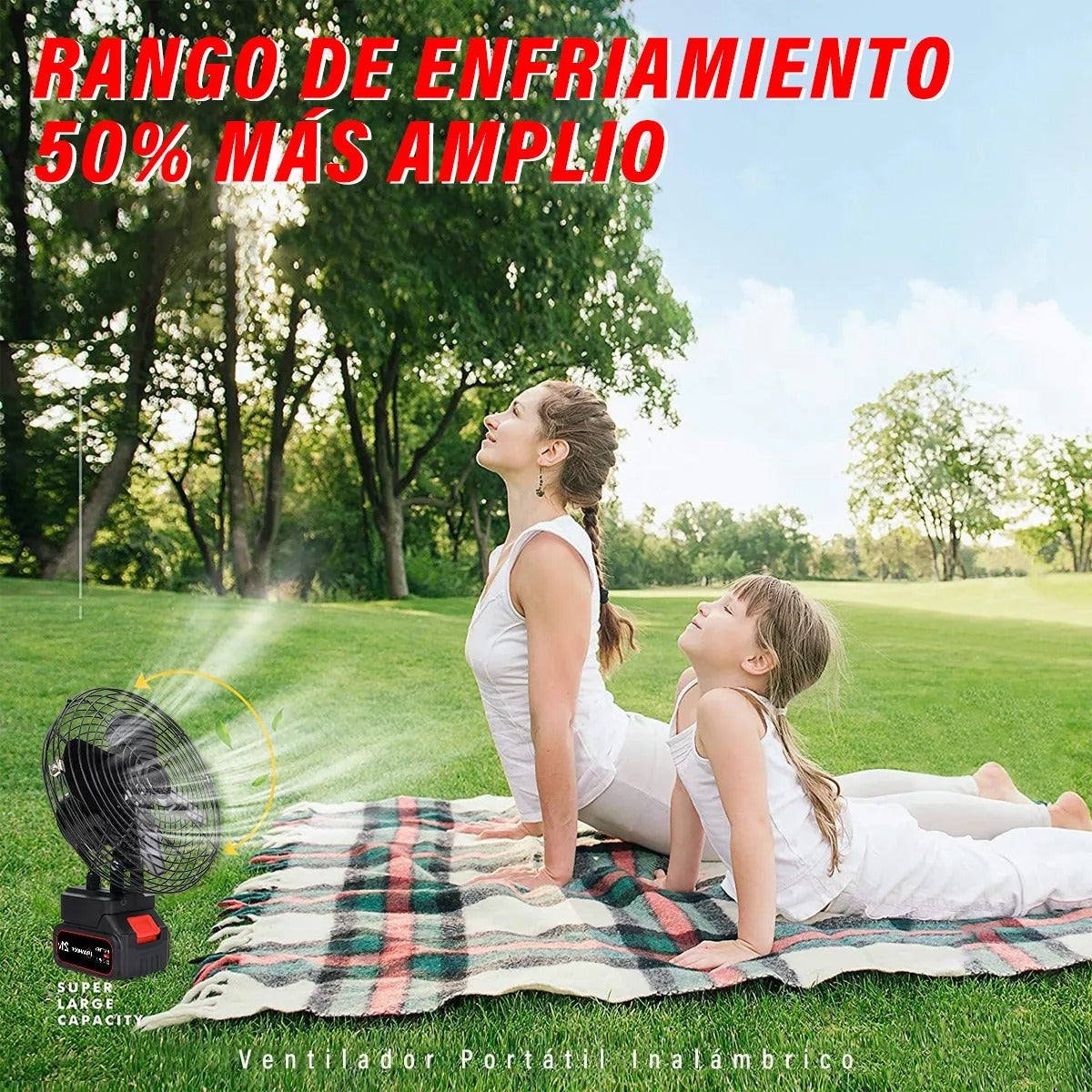 Ventilador Portátil Recargable 30W