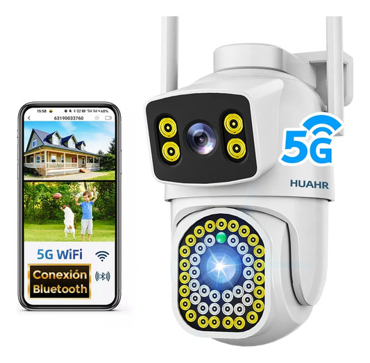 Cámara De Seguridad Doble Lente Wifi