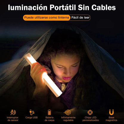 Focos de luz led 6 piezas sensor movimiento