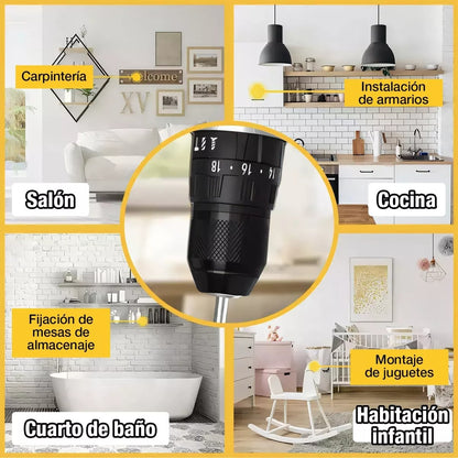 Kit Taladro Portatil Electrico 48v 2 baterias