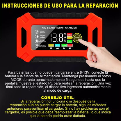 Cargador inteligente para baterias 12V