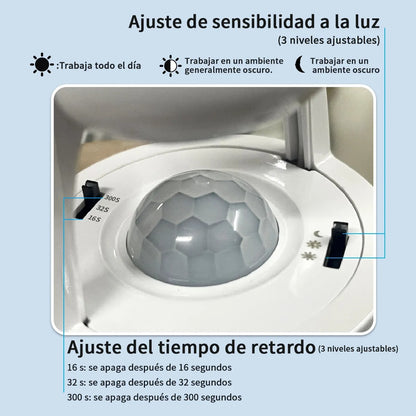 4 Socket con sensor de movimiento