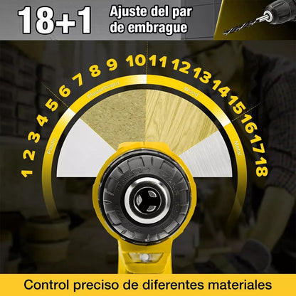 Kit Taladro Portatil Electrico 48v 2 baterias