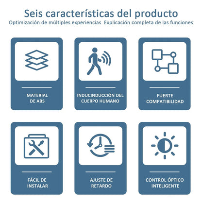 4 Socket con sensor de movimiento