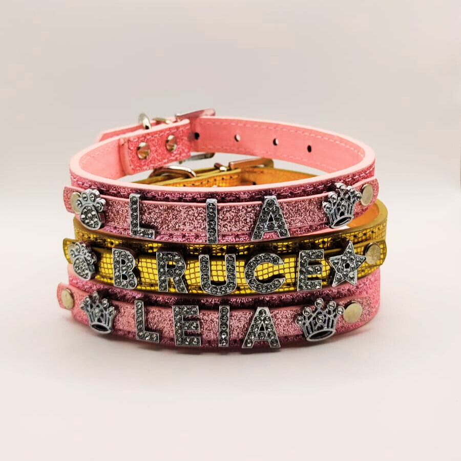 Collar con nombre personalizado mascota