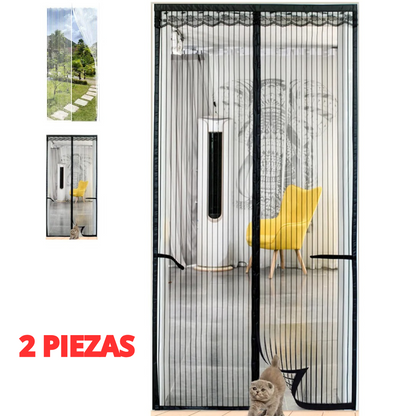 2pz Cortina Mosquitera Magnetica 100x210CM