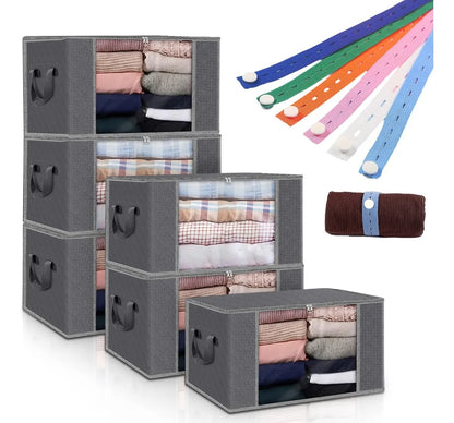 6 Cajas de Almacenamiento Plegable