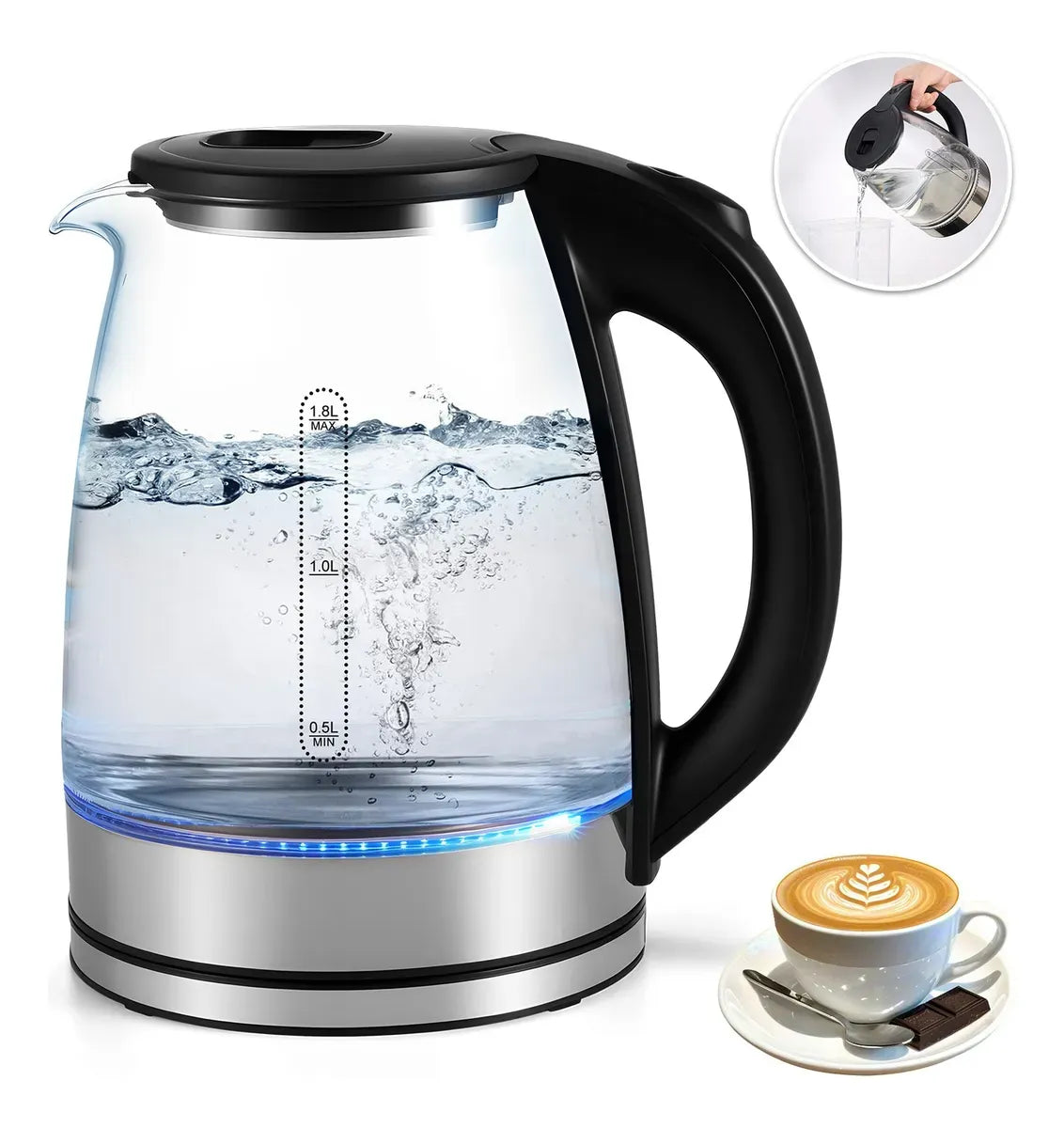 Hervidor de Agua Electrico 1.8 Litros