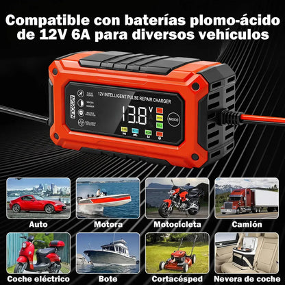 Cargador de Baterías Inteligente 12V 6A