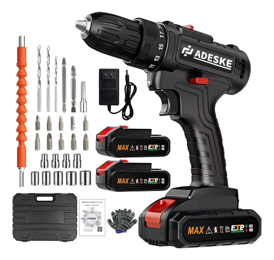 Kit Taladro Portatil Electrico 2 baterias