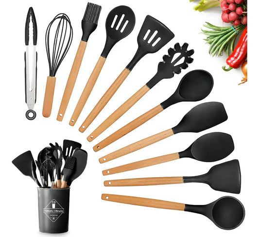 Set 12 Utensilios de Cocina Silicon