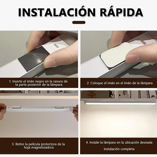 6pz Luces Sensor Movimiento Recargables