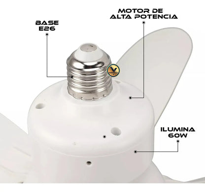 Foco Ventilador 6 Aspas Potente