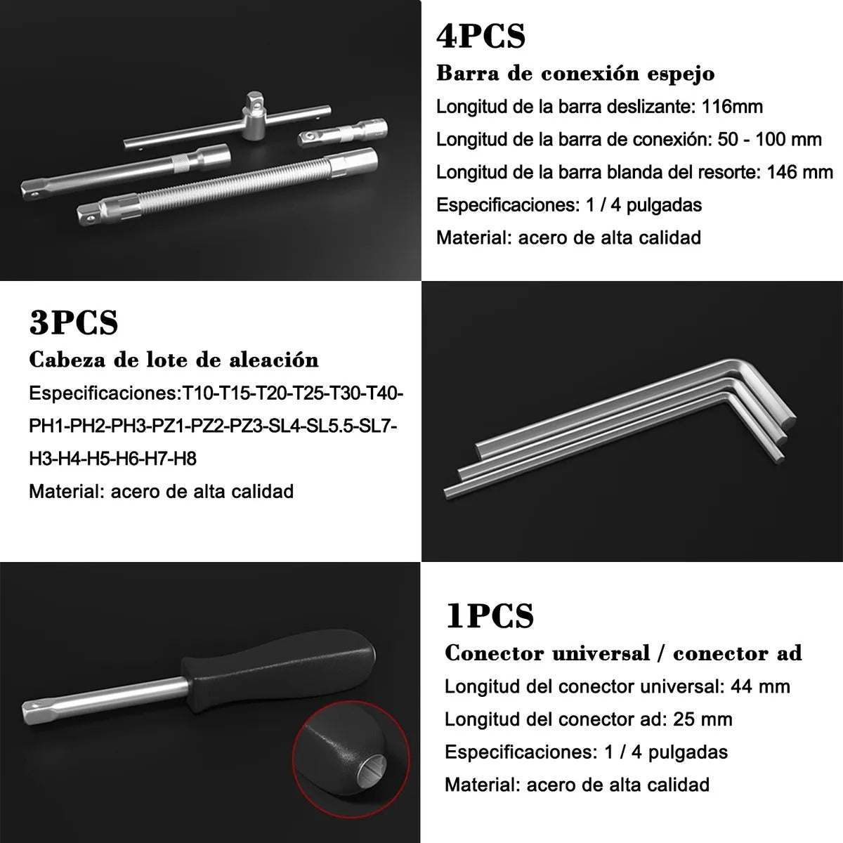 Juego de Herramientas 46 Piezas Alta Calidad