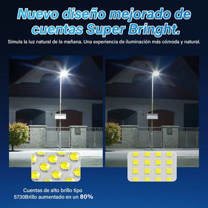 Lámpara Led Solar Exterior 8000W Super Potente
