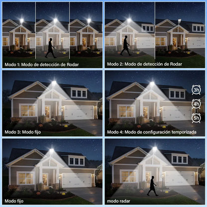 Lámpara Led Solar Exterior 8000W Super Potente