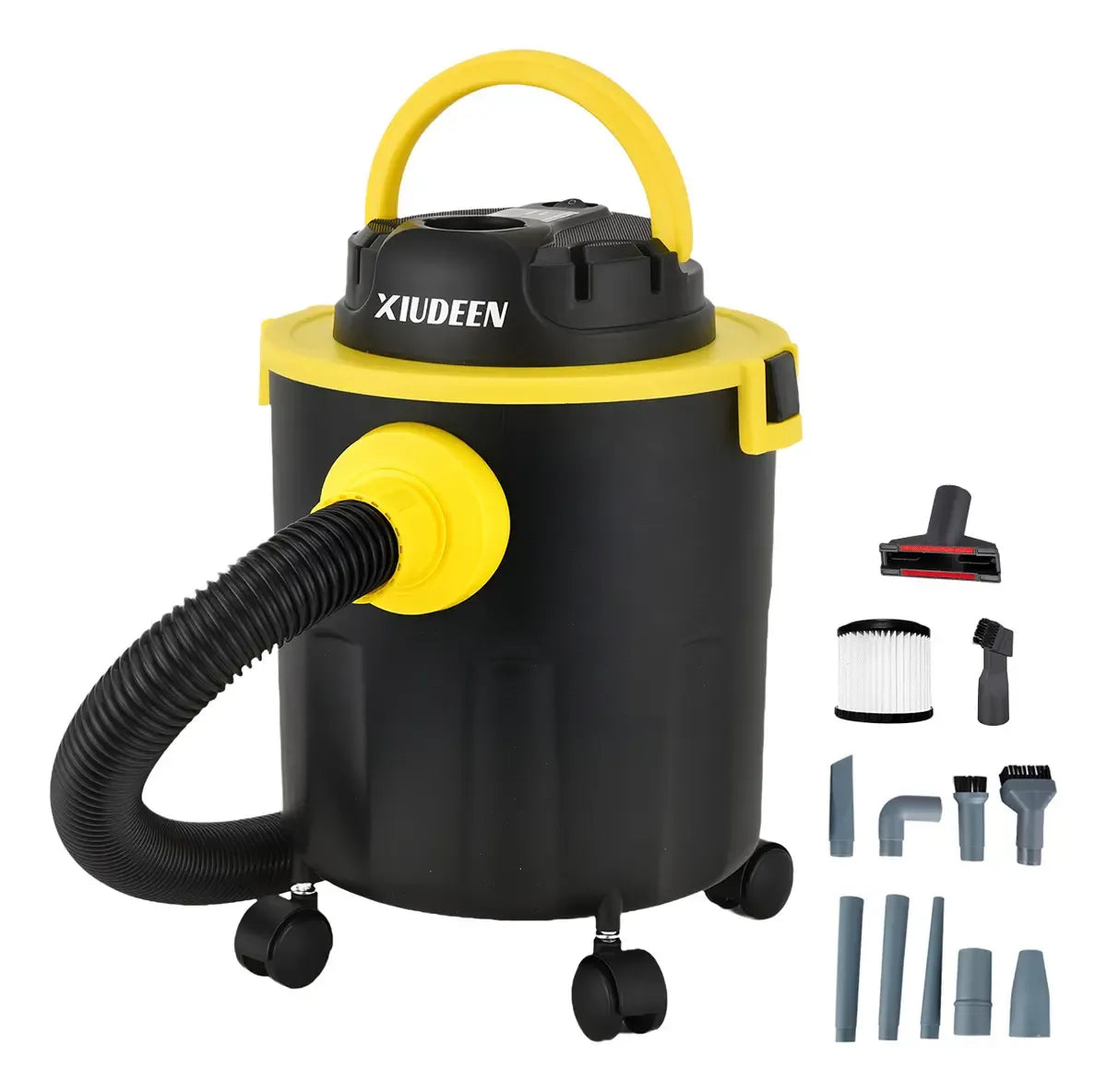 Aspiradora Portátil de 12L 3HP con Ruedas