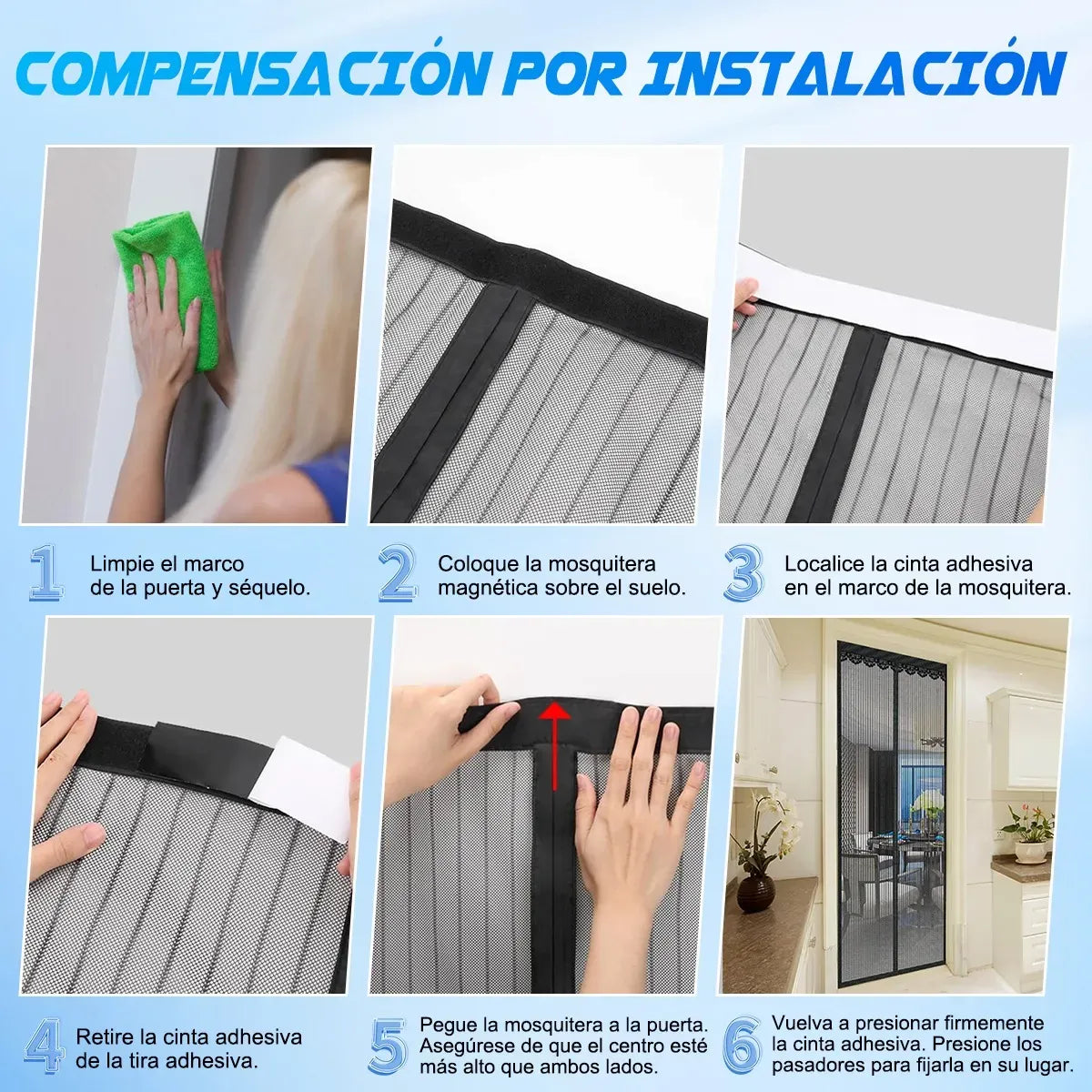 Cortina Mosquitera Magnetica 220x90CM