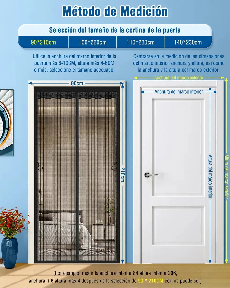 Cortina Mosquitera Magnetica 220x90CM