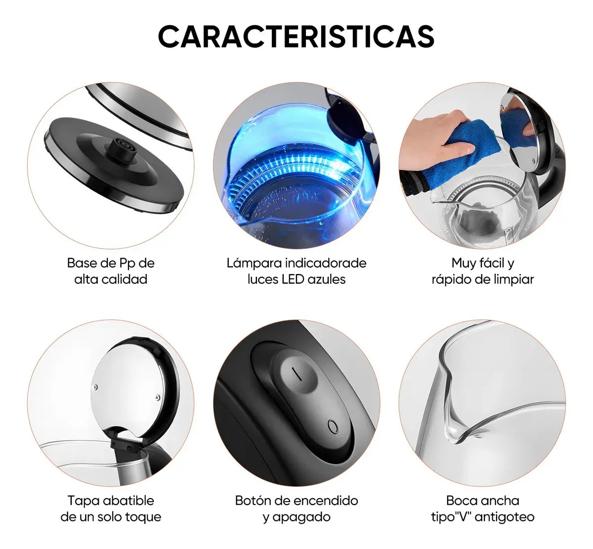 Hervidor de Agua Electrico 1.8 Litros