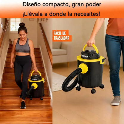 Aspiradora Portátil de 12L 3HP con Ruedas