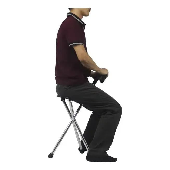 Baston con Asiento Plegable