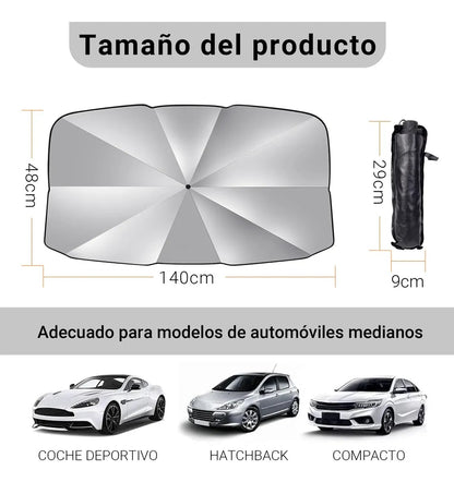 Parasol tipo Sombrilla para Carro