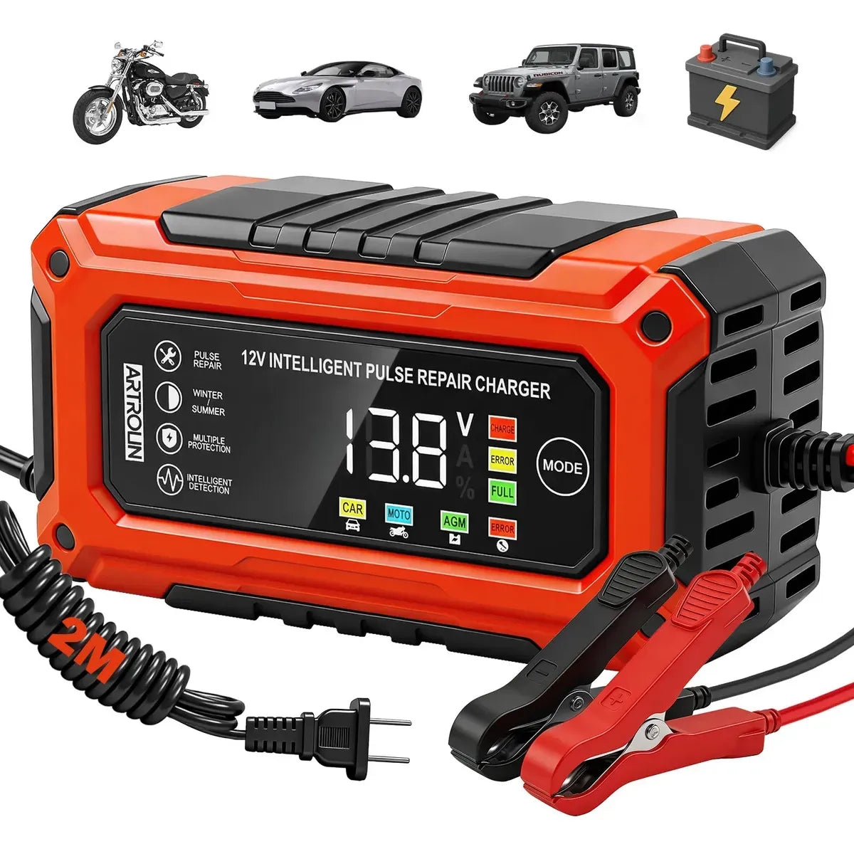 Cargador de Baterías Inteligente 12V 6A