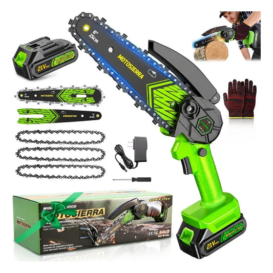 Mini Motosierra Portatil 1500W con Bateria