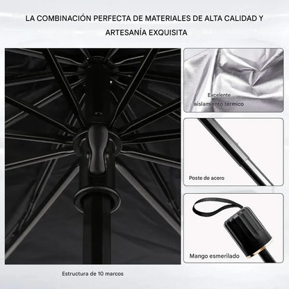 Parasol tipo Sombrilla para Carro