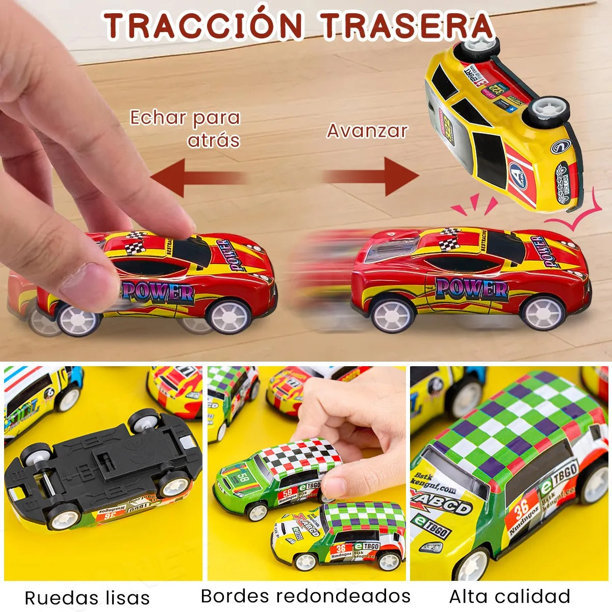 Contenedor de 48 Carritos con Pista de Carrera