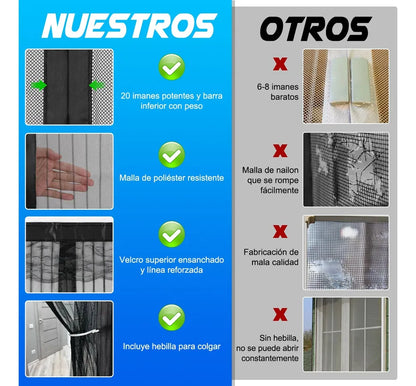 Cortina Mosquitera Magnetica 220x90CM